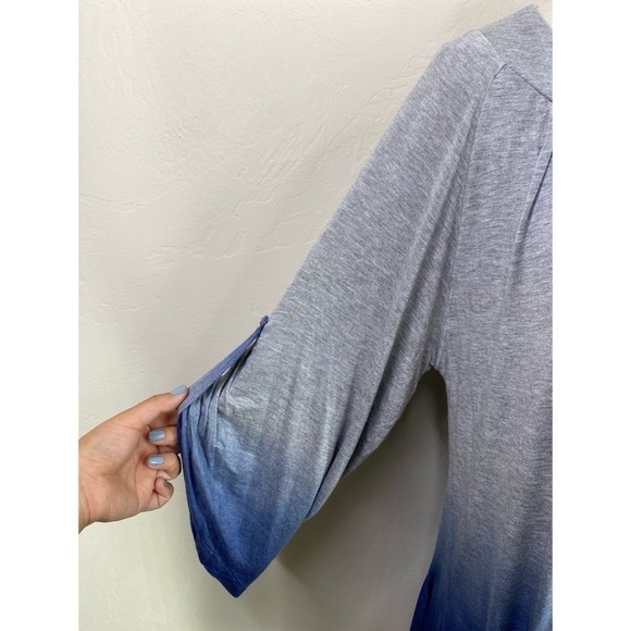 Mandarin Blue Resort Wear Ombré Swim Cover Up - Picture 4 of 12